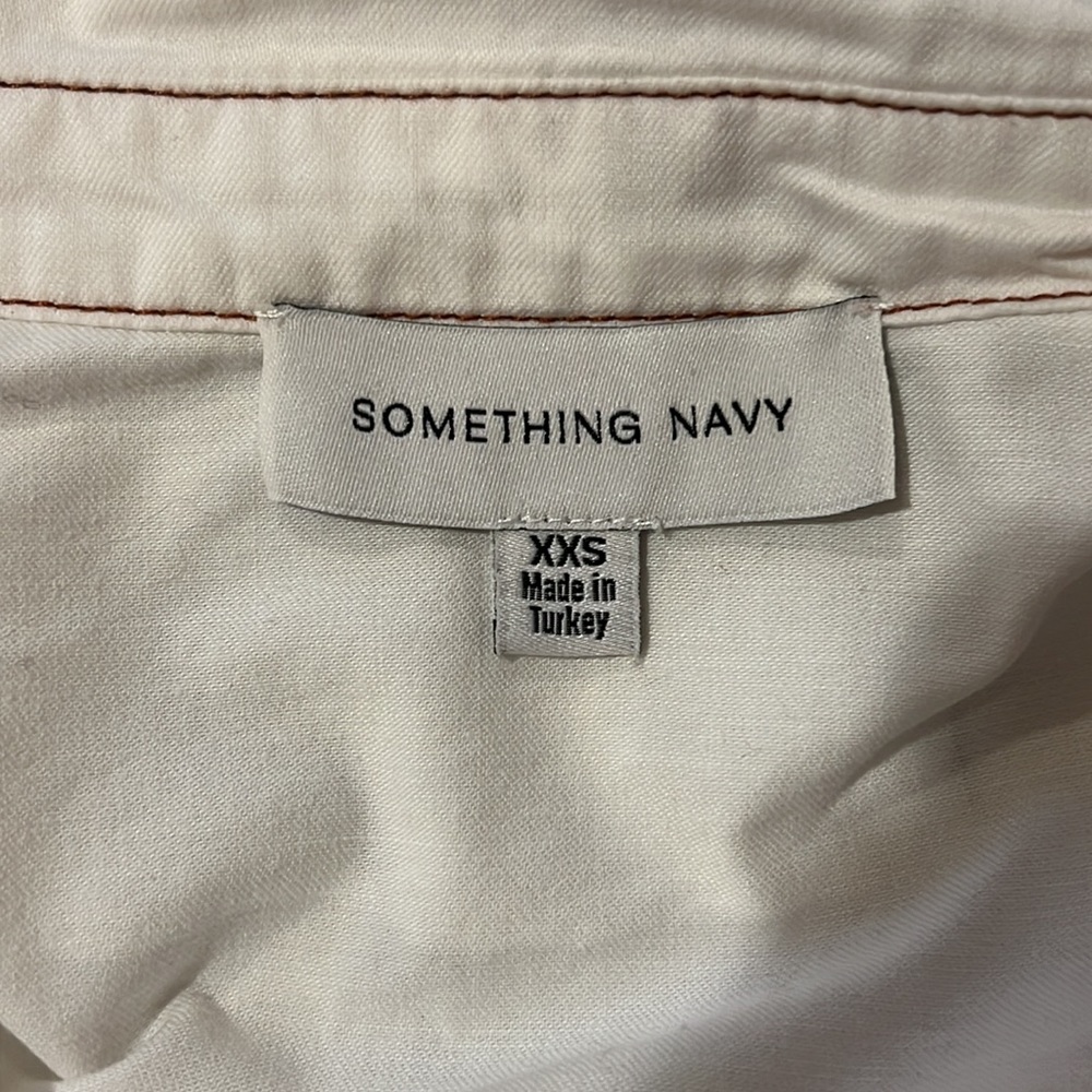 Something Navy Buttoned Top - image 3